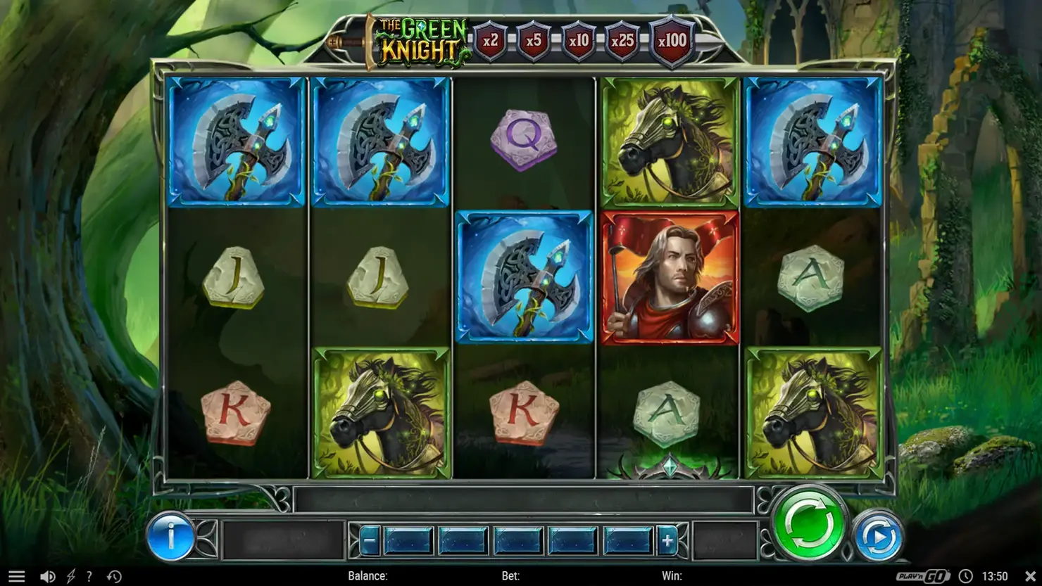 Play'n GO's online slot The Green Knight.