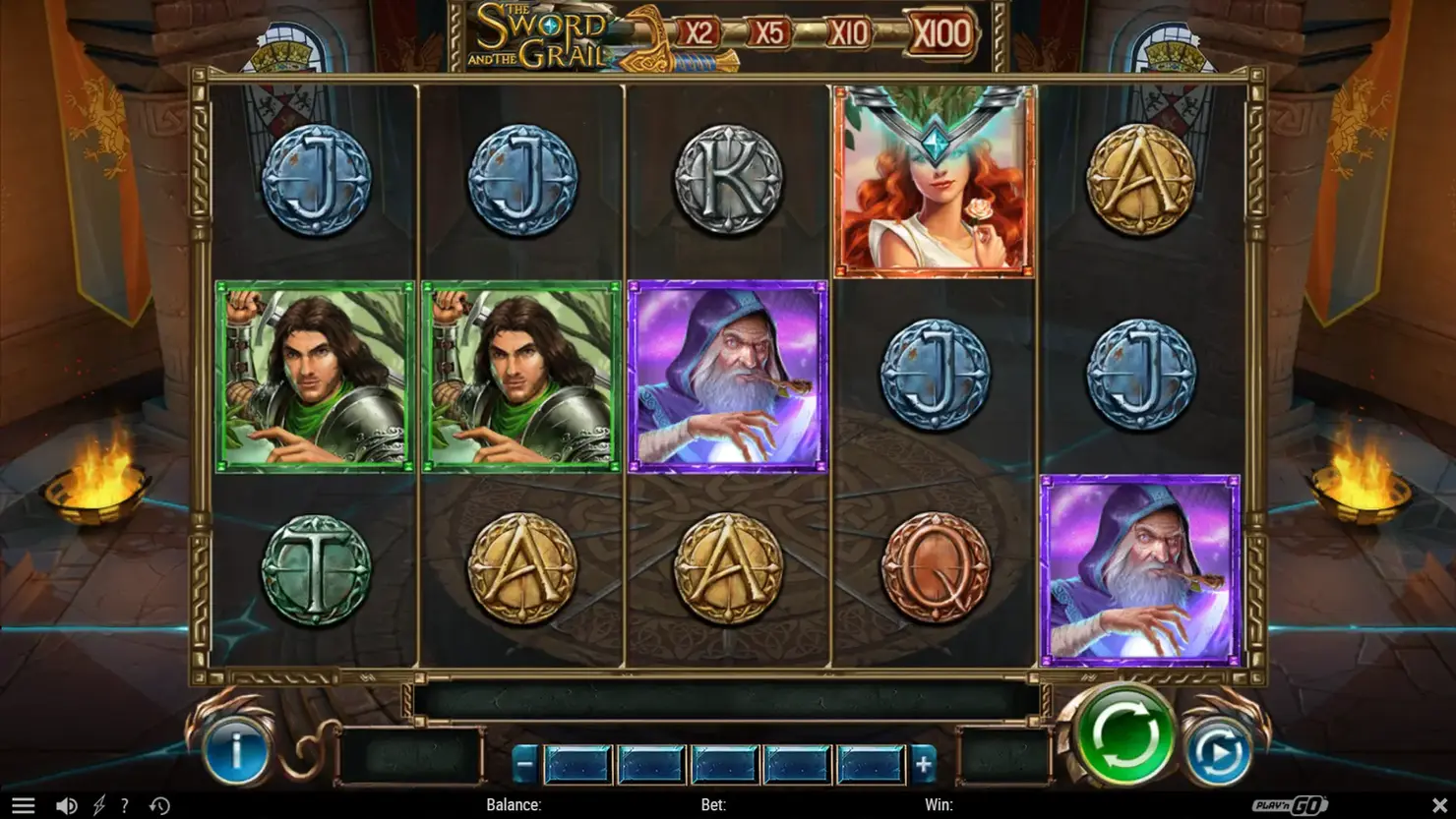 Play'n GO's online slot The Sword and the Grail