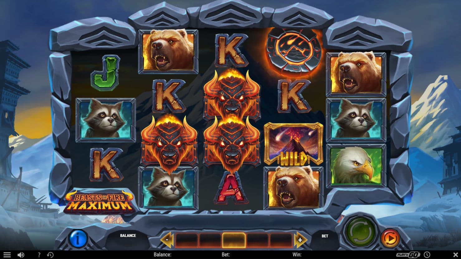 Play'n GO's online slot Beasts of Fire Maximum.