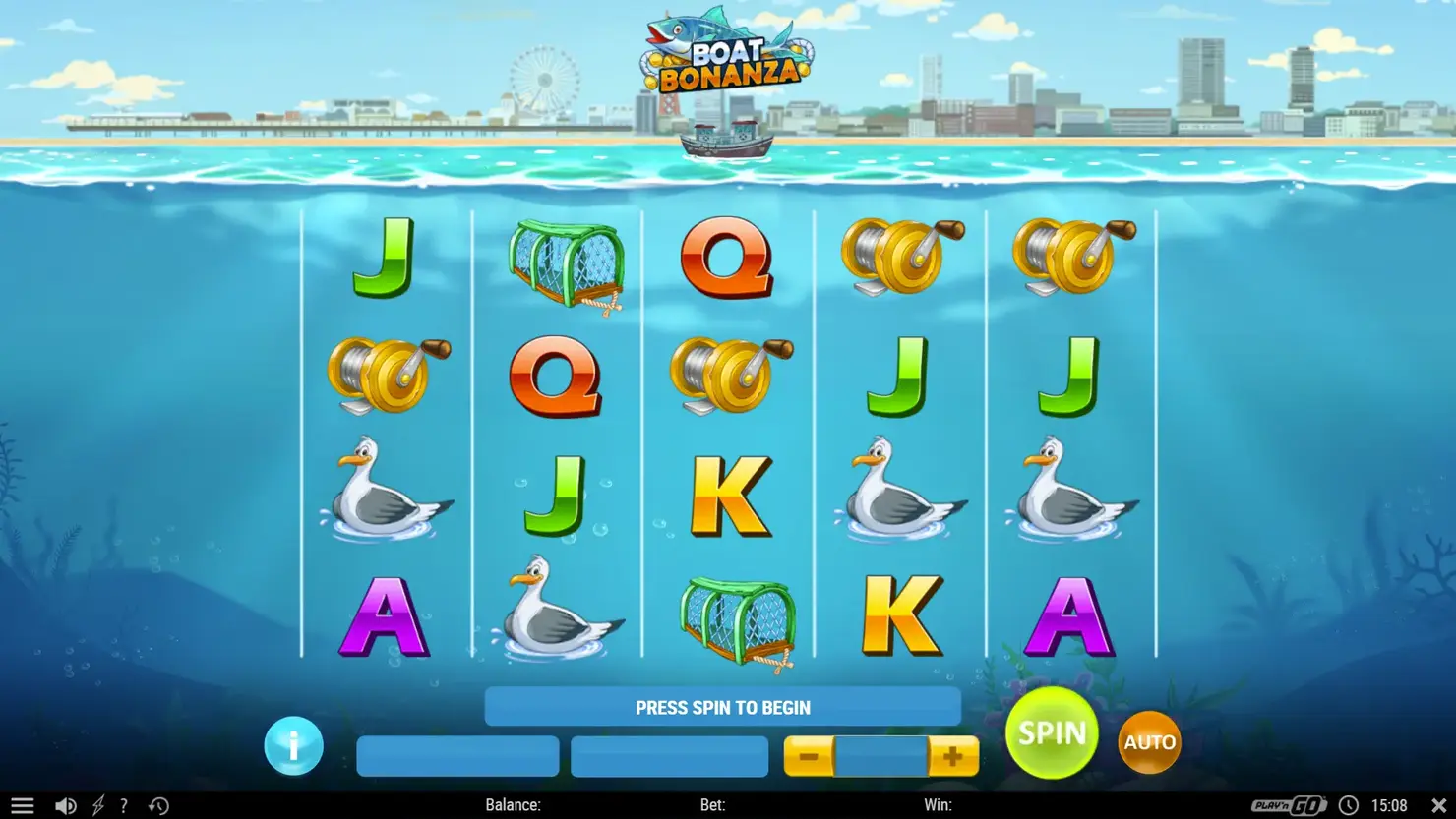 Boat Bonanza reels with symbols