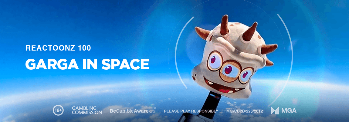 Reactoonz 100 Garga in Space banner