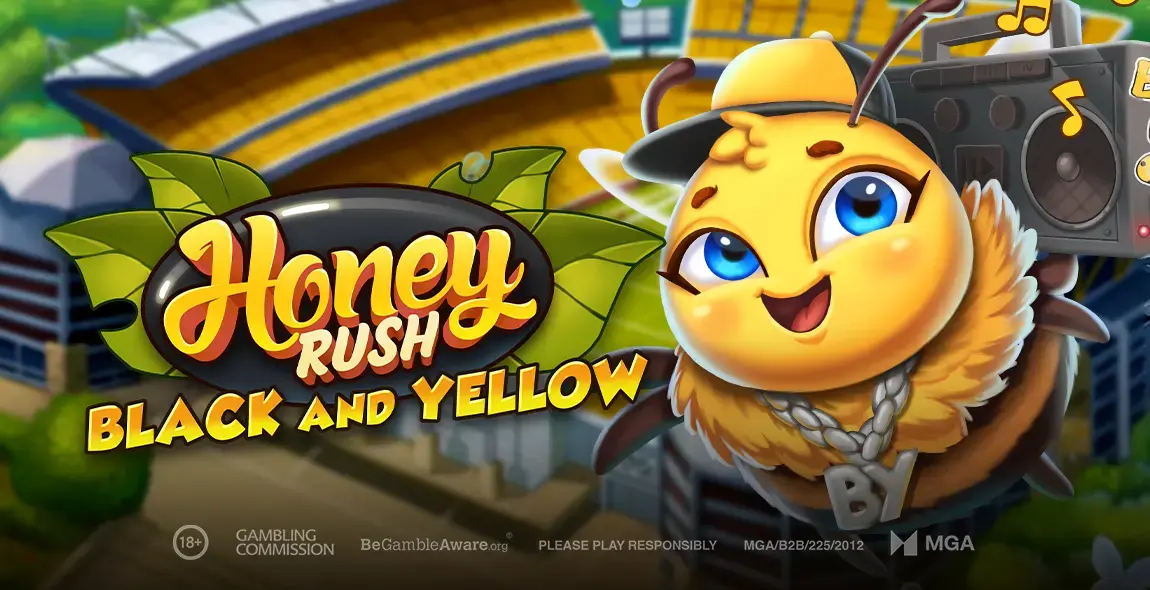 Honey Rush Black and Yellow banner