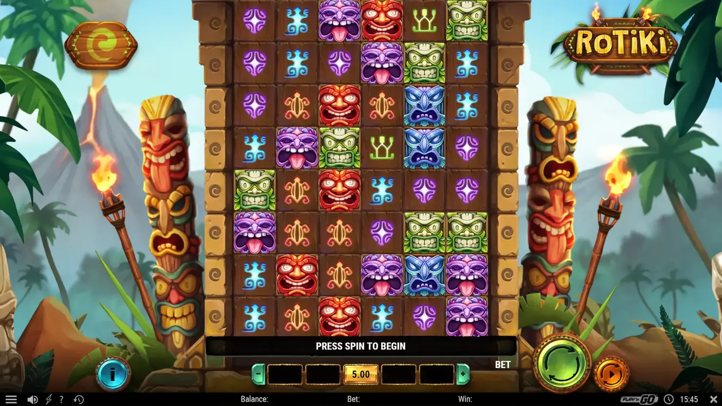 Rotiki grid with symbols