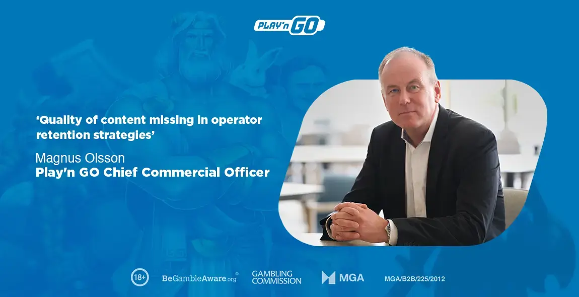 CEO of Play'n GO Johan Tornqvist with quote