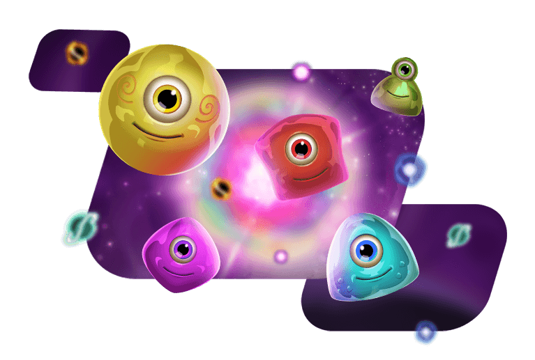 Alien Reactoonz characters