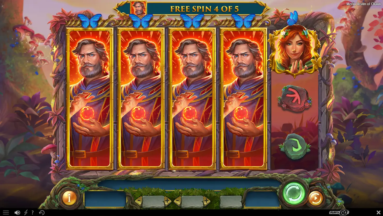Merlin Realm of Charm Free Spins screenshot