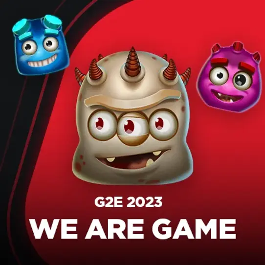 Play'n GO Doubles Stand Size at G2E 2023 in Las Vegas