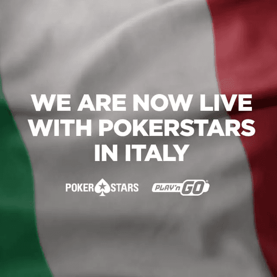 Play’n GO Launch with PokerStars in Italy