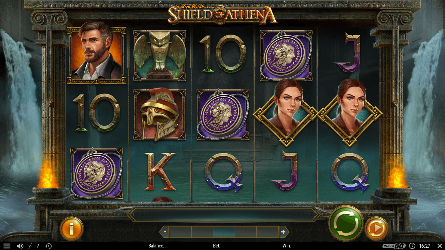 Play'n GO's online slot, Rich Wilde and the Shield of Athena