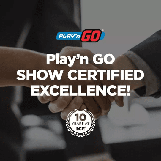 Play’n GO Show Certified Excellence!