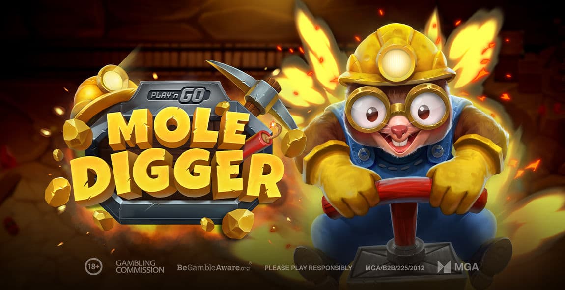 Play'n GO Mole Digger banner