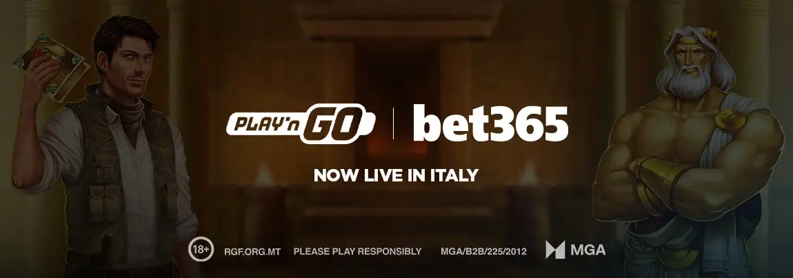 Play'n GO xbet365 Italy banner