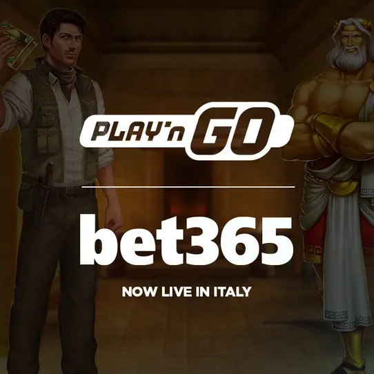 Play’n GO games live with bet365 in Italy