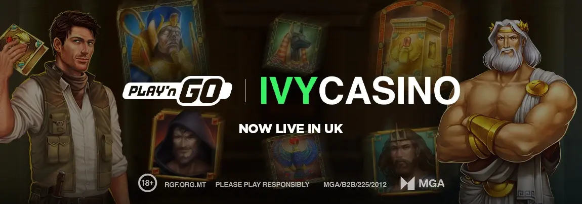 Play'n GO x IVYCASINO banner