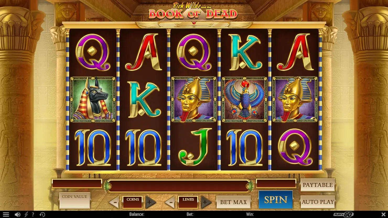 Play'n GO's online slot Rich Wilde and the Book of Dead.