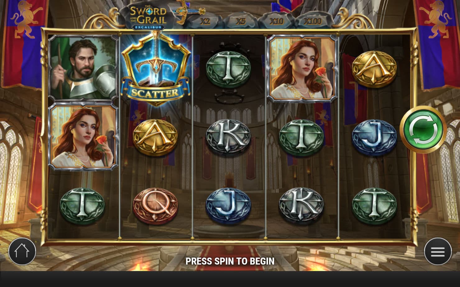 The Sword and the Grail Excalibur Mobile Screenshot