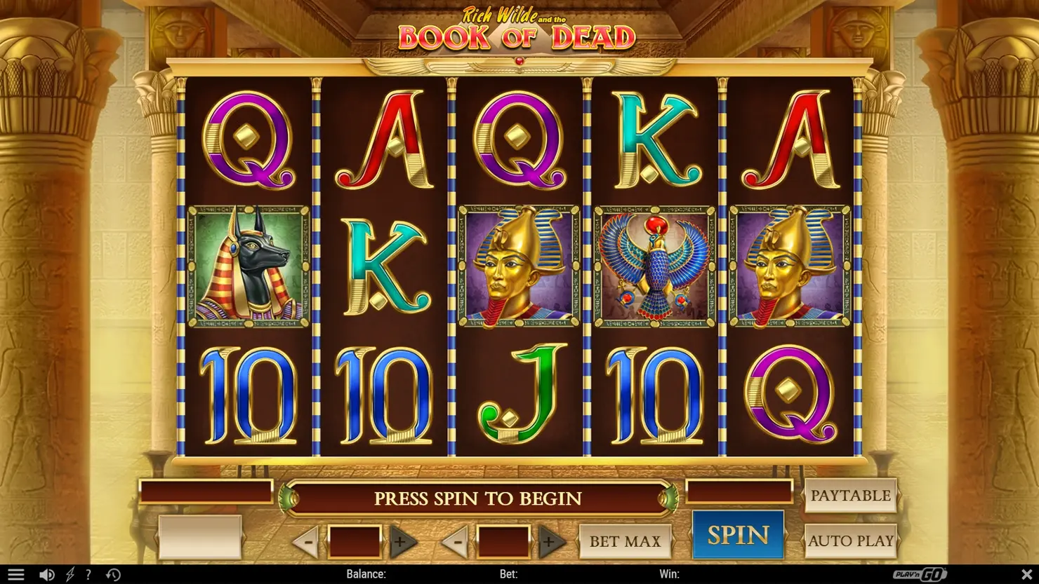 Rich Wilde and the Book of Dead by Play'n GO.