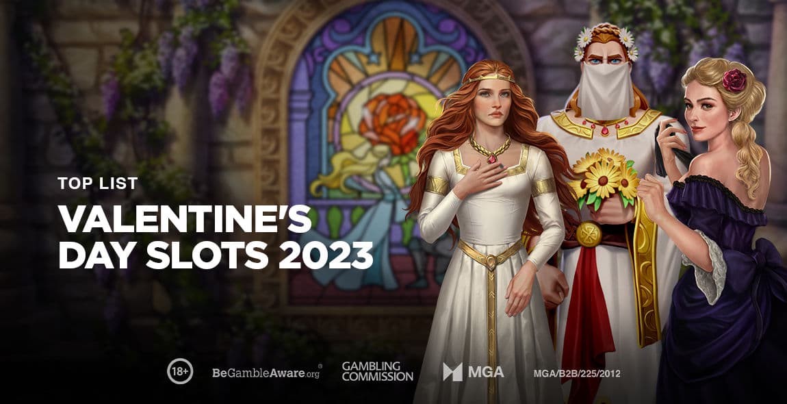 Valentine's Day Slots 2023 Banner